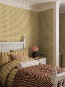 Désirée Yellow Herrgård Wallpaper by Boråstapeter