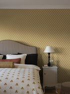 Désirée Yellow Herrgård Wallpaper by Boråstapeter