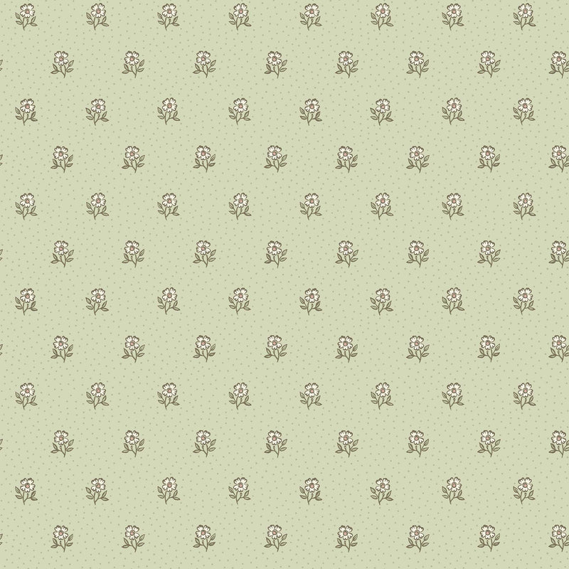 Désirée Green Herrgård Wallpaper by Boråstapeter
