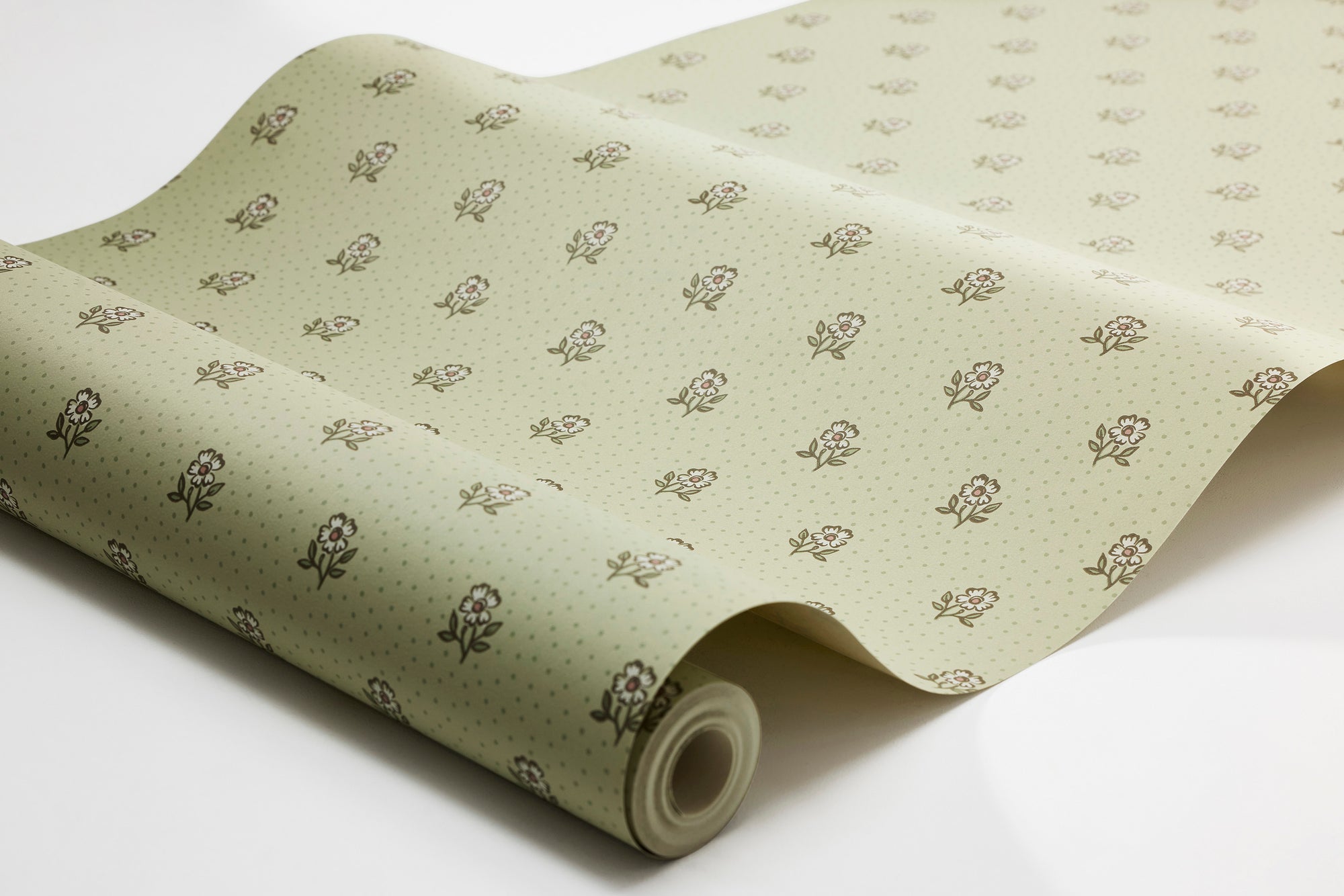 Désirée Green Herrgård Wallpaper by Boråstapeter