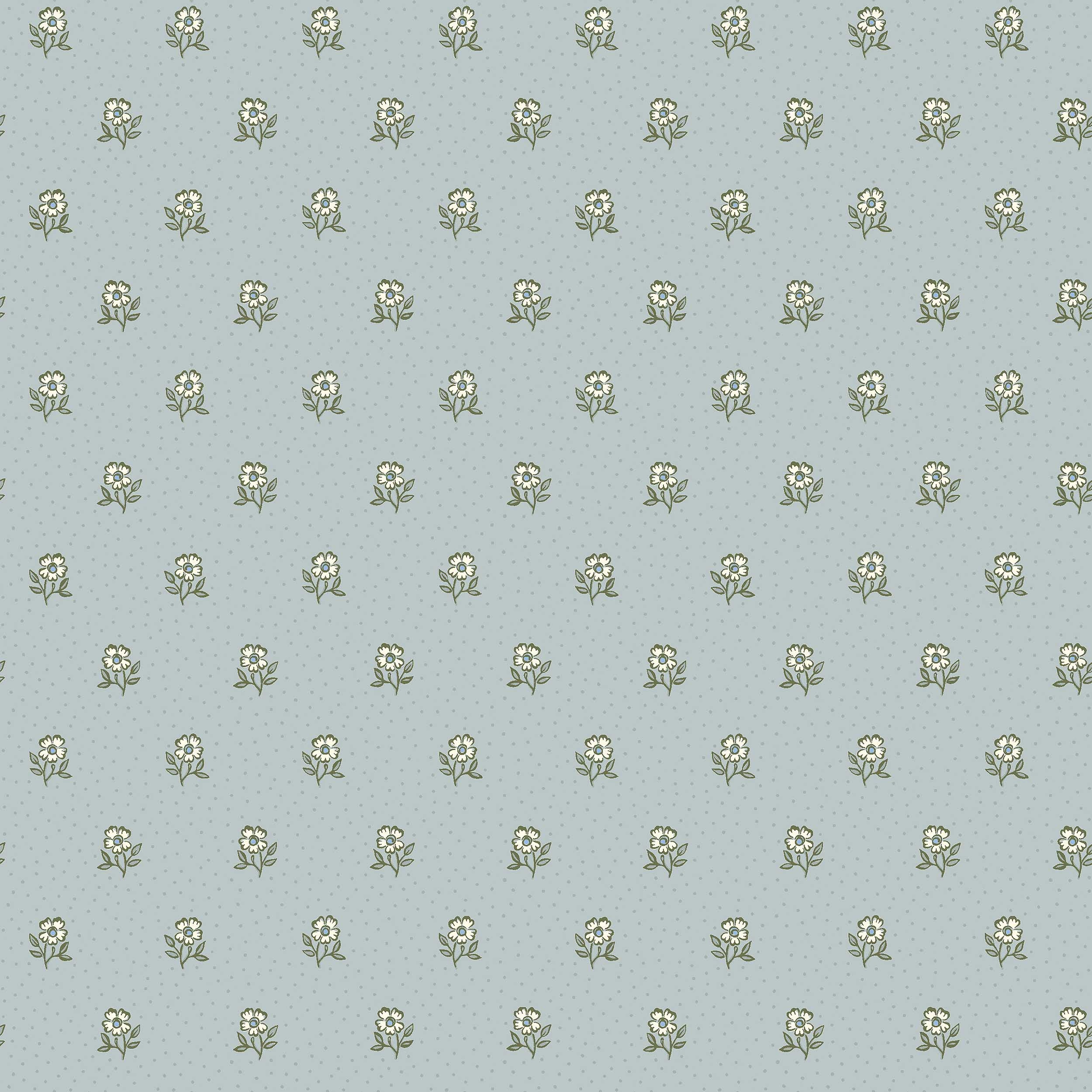 Désirée Blue Herrgård Wallpaper by Boråstapeter