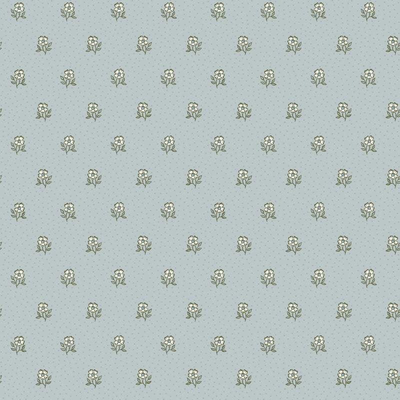 Désirée Blue Herrgård Wallpaper by Boråstapeter