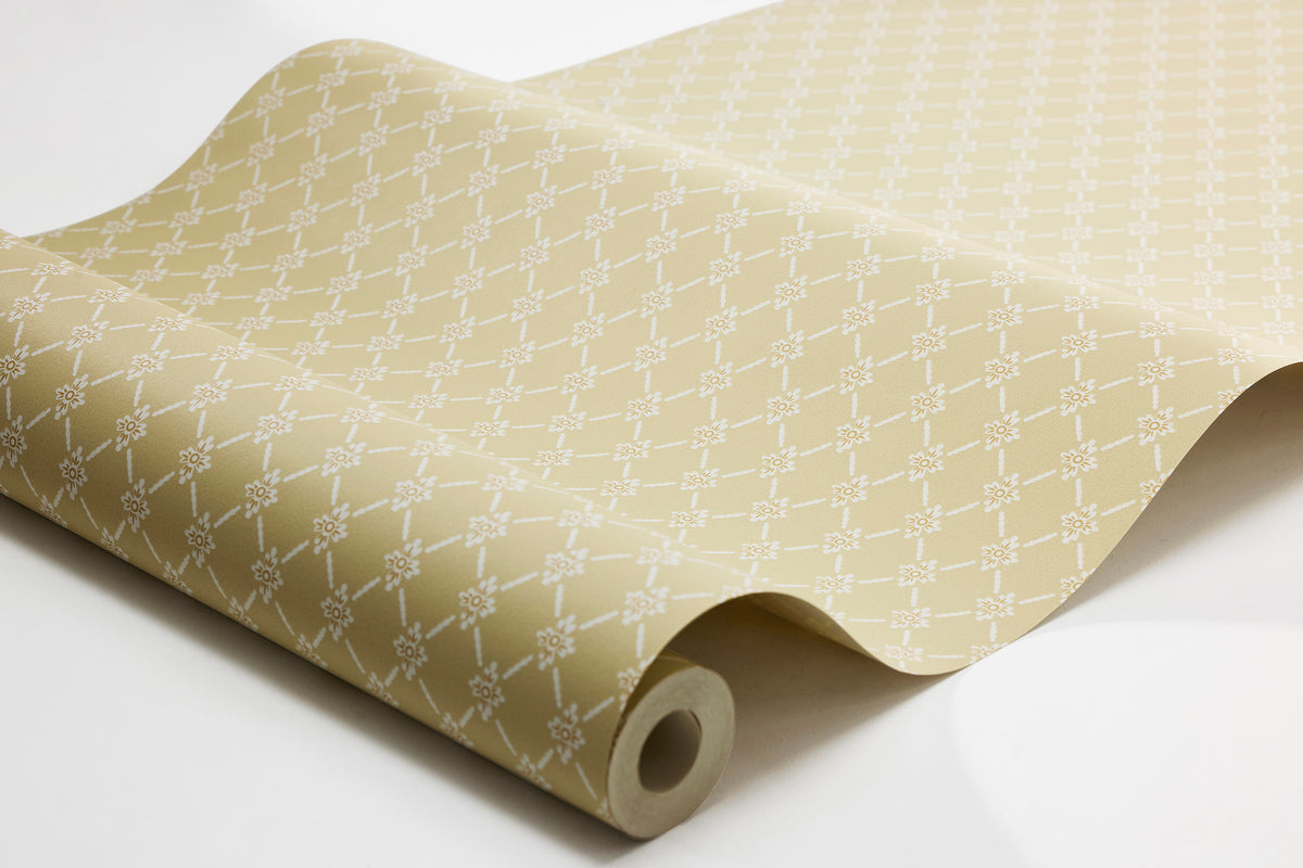 Herman Yellow Herrgård Wallpaper by Boråstapeter