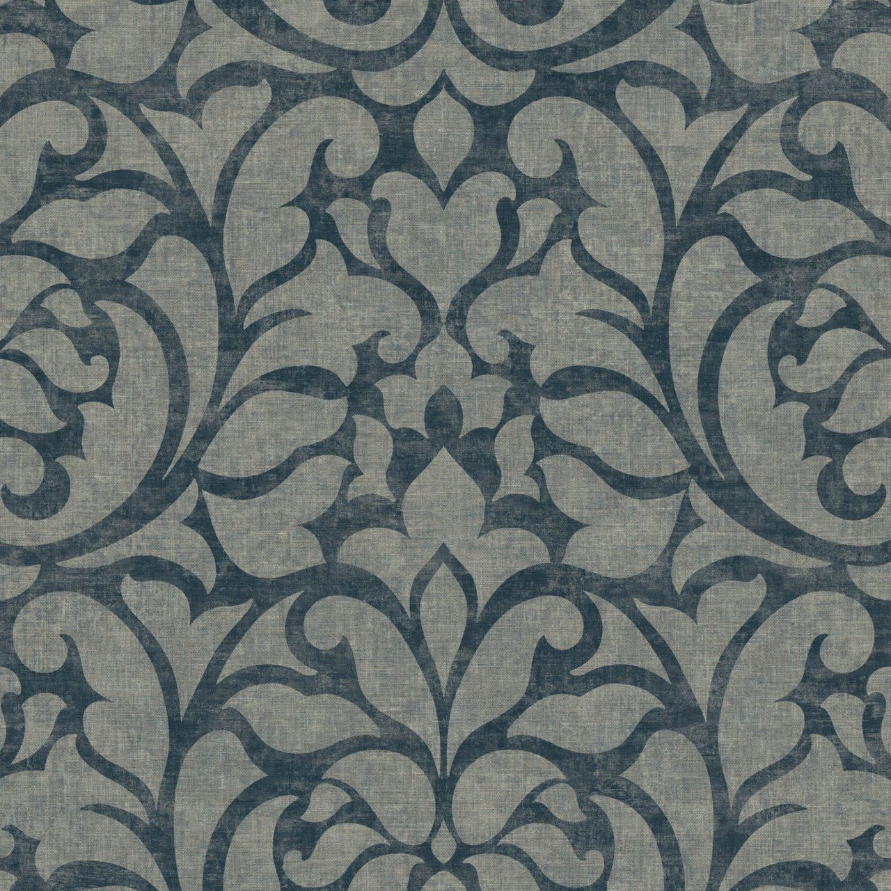 VIEN 87346308 Opera Vienne Bleu De Prusse Wallpaper by Casadeco