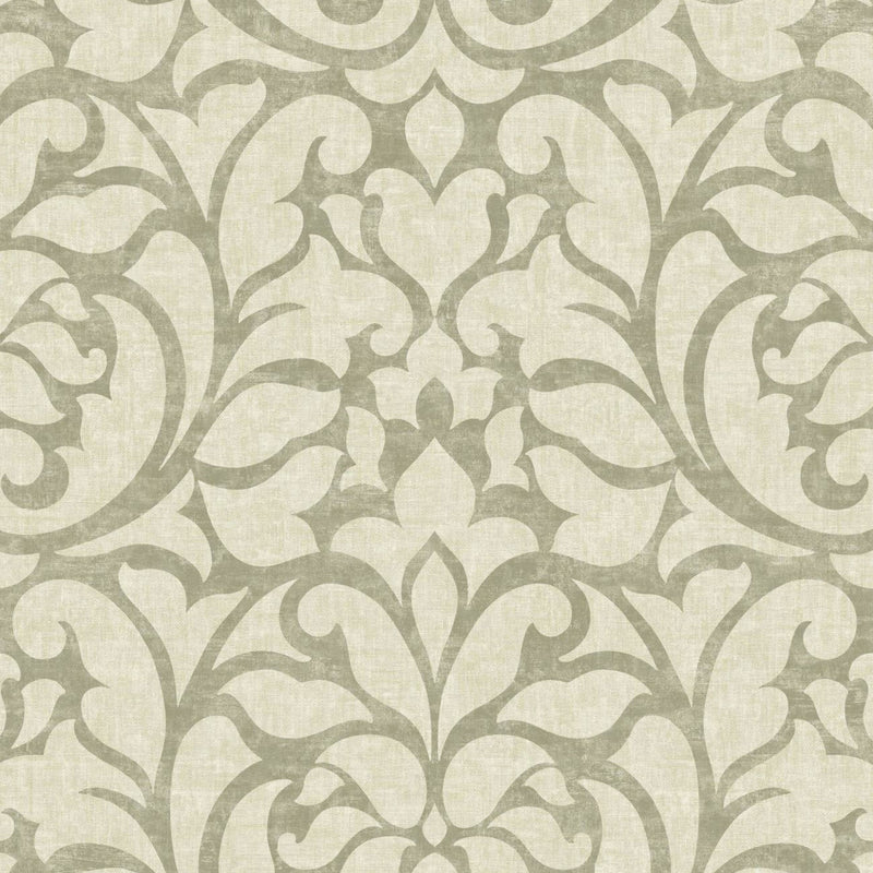 VIEN 87347118 Opera Vienne Vert De Gris Wallpaper by Casadeco