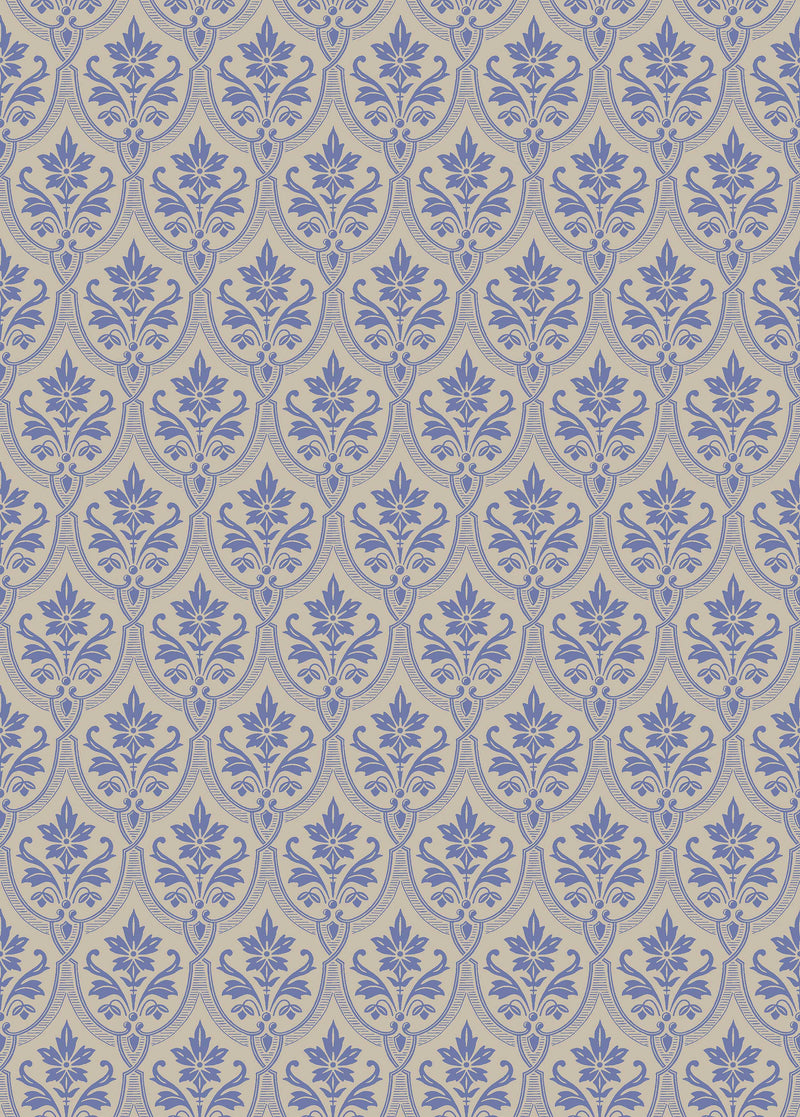 Harald Blue Herrgård Wallpaper by Boråstapeter