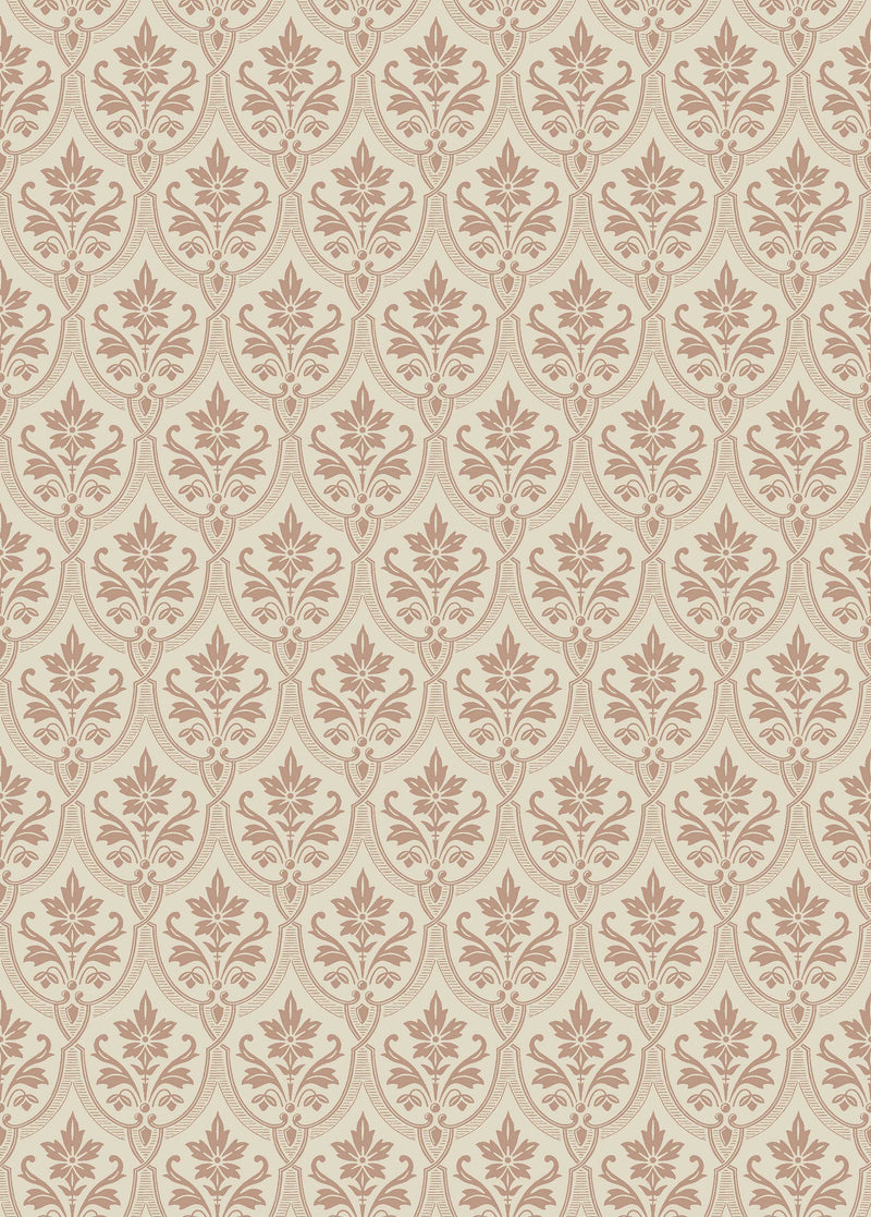 Harald Red Herrgård Wallpaper by Boråstapeter
