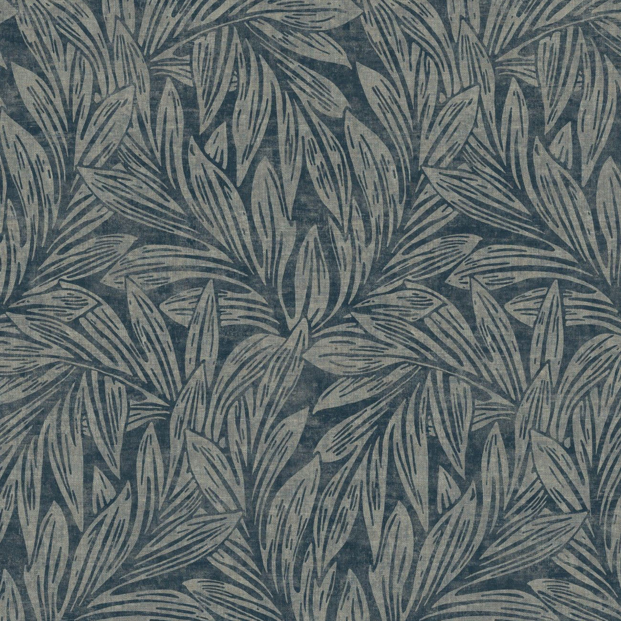 VIEN 87376523 Danube Vienne Bleu De Prusse Wallpaper by Casadeco