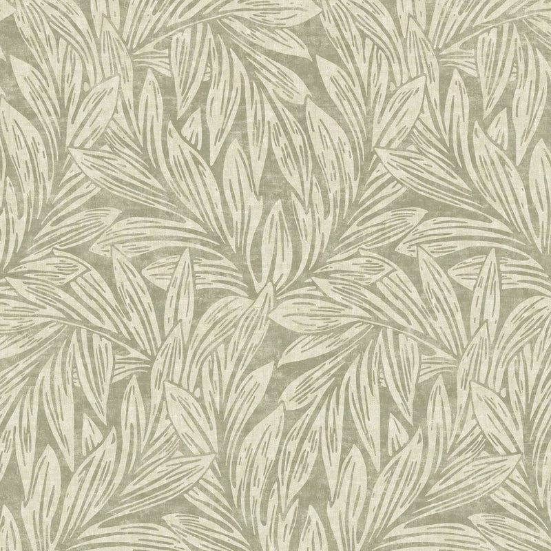 VIEN 87377113 Danube Vienne Vert De Gris Wallpaper by Casadeco