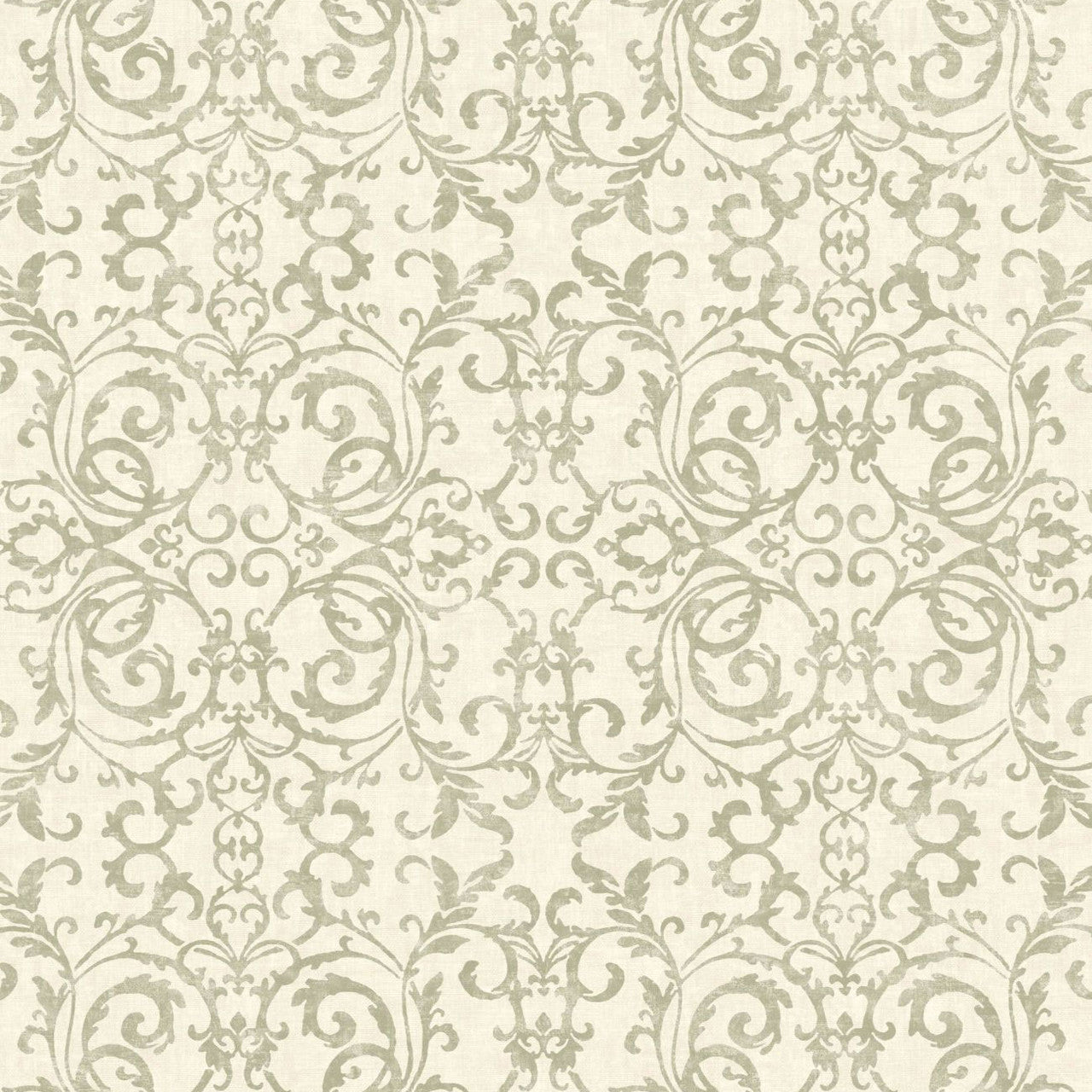 VIEN 87517120 Belvedere Vienne Vert De Gris Wallpaper by Casadeco
