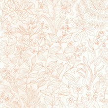 Esquisse Corail Gardens Wallpaper by Casadeco
