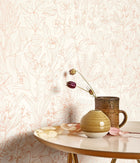 Esquisse Corail Gardens Wallpaper by Casadeco