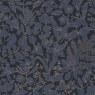 Esquisse Bleu Encre Gardens Wallpaper by Casadeco
