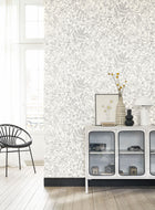Esquisse Noir  Gravure Gardens Wallpaper by Casadeco