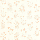 Herbier Rose Nude Gardens Wallpaper by Casadeco