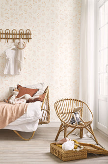Herbier Rose Nude Gardens Wallpaper by Casadeco