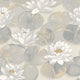 Nymphea Beige Lin Gardens Wallpaper by Casadeco