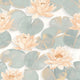 Nymphea Corail Gardens Wallpaper by Casadeco