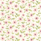 Clematites Rose Anglais Gardens Wallpaper by Casadeco