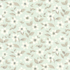 Clematites Bleu Grise Gardens Wallpaper by Casadeco
