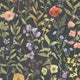 Fleurs Des Champs Noir Fusain Gardens Wallpaper by Casadeco