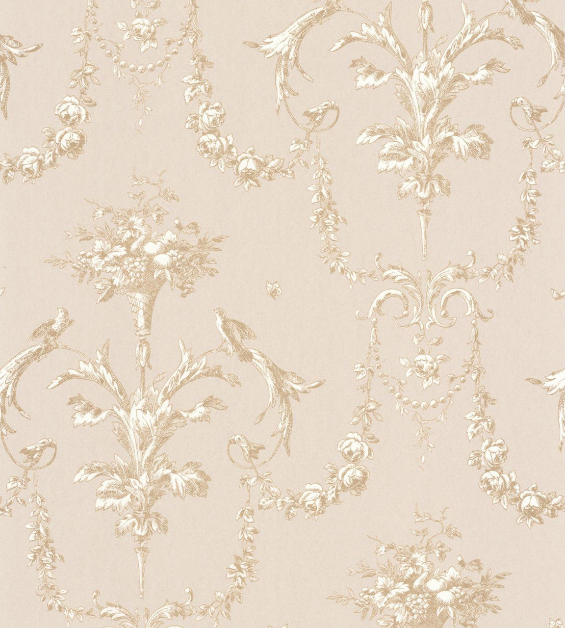 LBTJ87921104 Corne D'Abondance Les Belles Toiles De Jouy Wallpaper by Casadeco