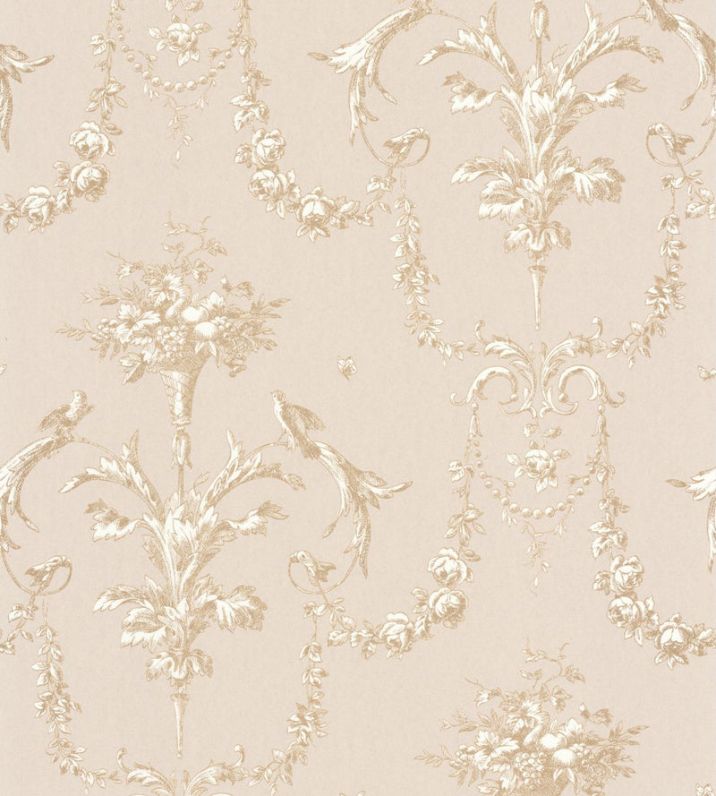 LBTJ87921104 Corne D'Abondance Les Belles Toiles De Jouy Wallpaper by Casadeco