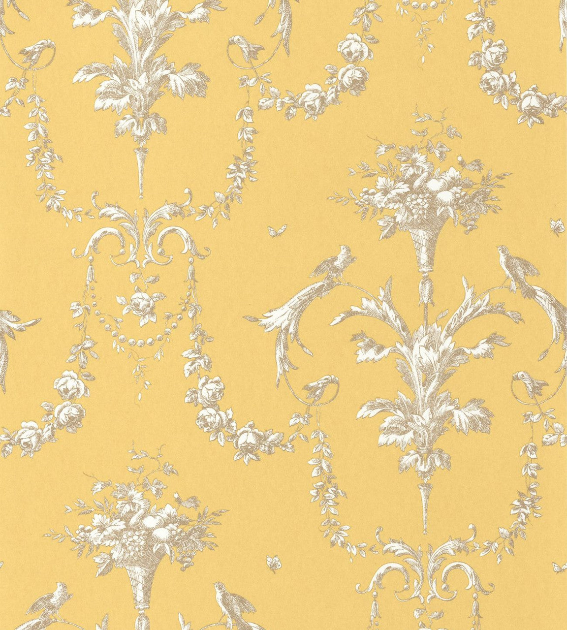 LBTJ87922524 Corne D'Abondance Les Belles Toiles De Jouy Wallpaper by Casadeco