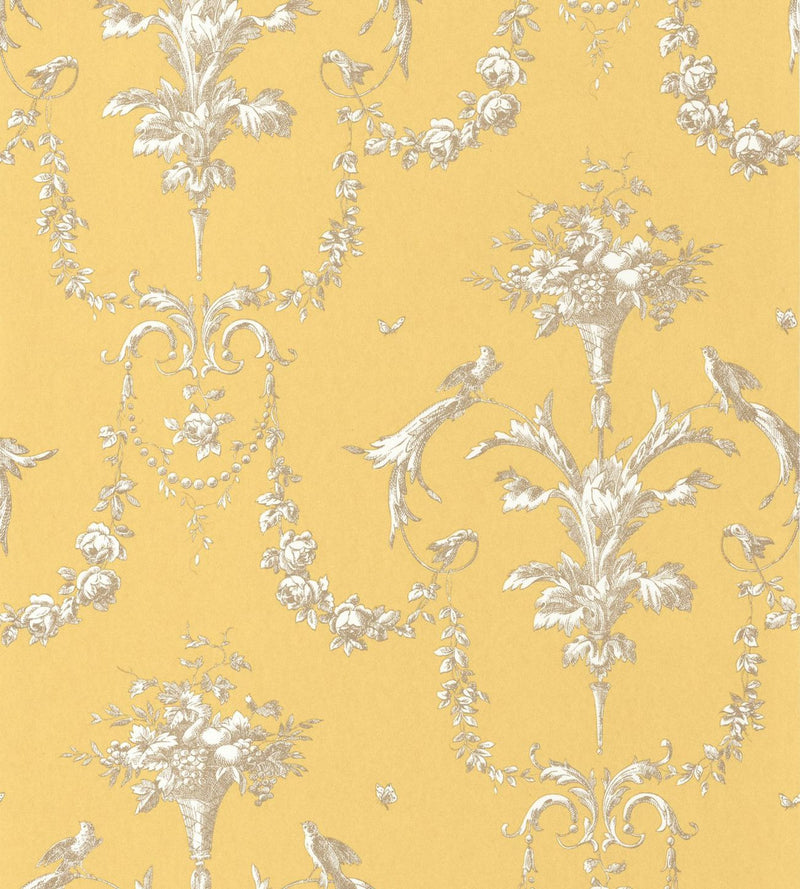 LBTJ87922524 Corne D'Abondance Les Belles Toiles De Jouy Wallpaper by Casadeco