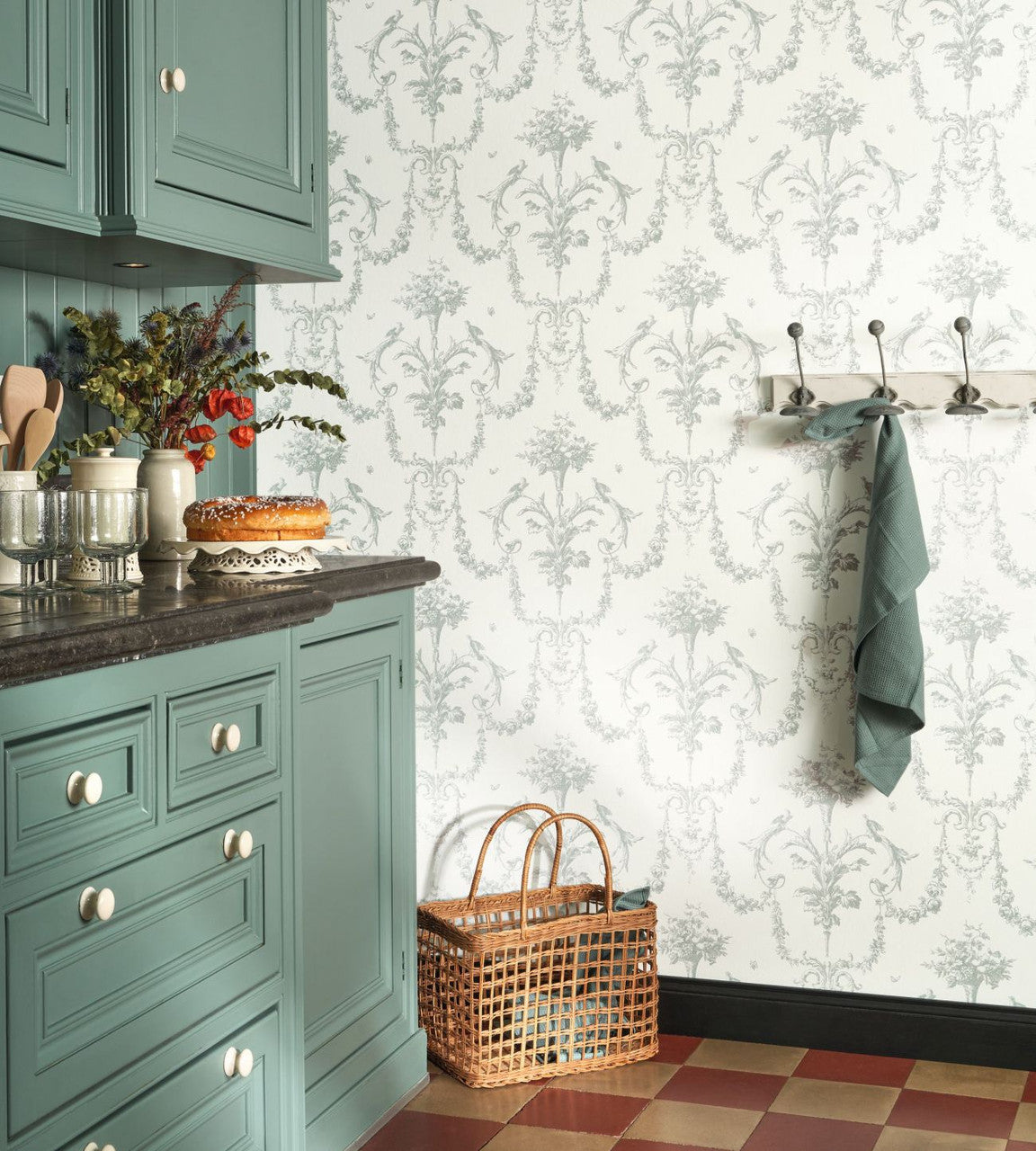 LBTJ87927323 Corne D'Abondance Les Belles Toiles De Jouy Wallpaper by Casadeco