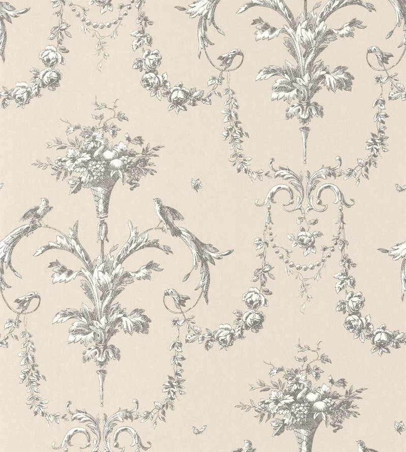 LBTJ87929621 Corne D'Abondance Les Belles Toiles De Jouy Wallpaper by Casadeco