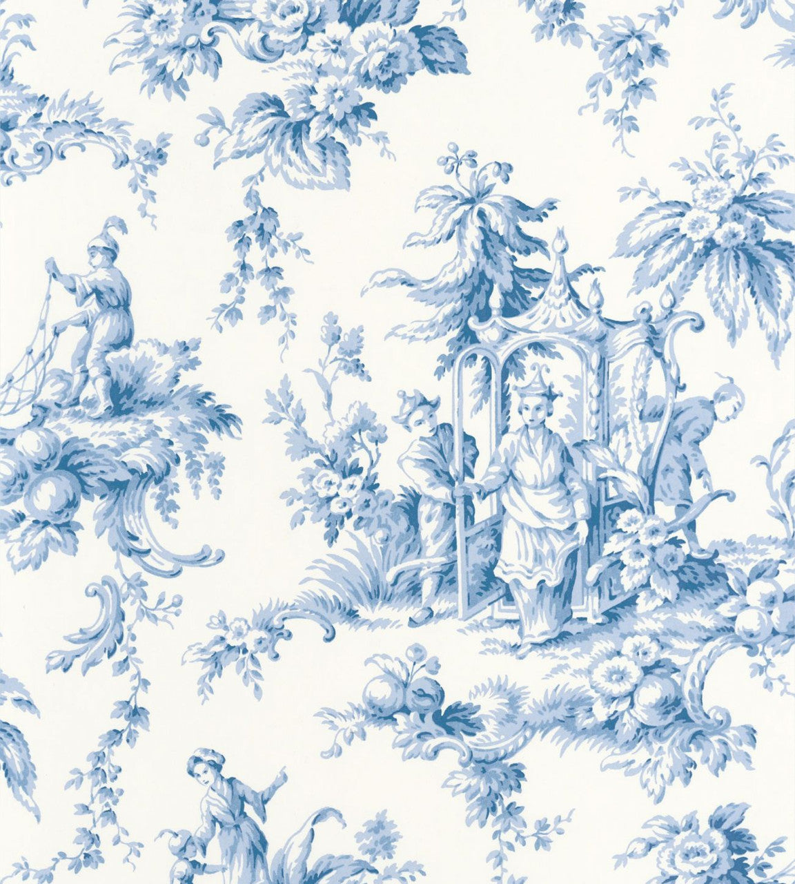 Palais De Chine Les Belles Toiles De Jouy Wallpaper by Casadeco
