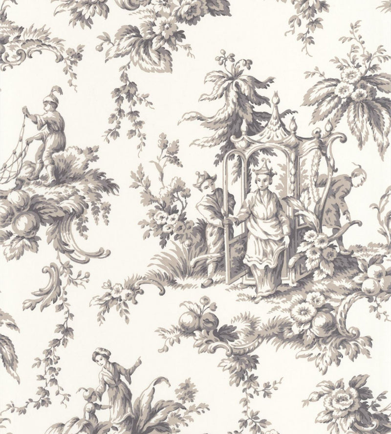 LBTJ87939516 Palais De Chine Les Belles Toiles De Jouy Wallpaper by Casadeco