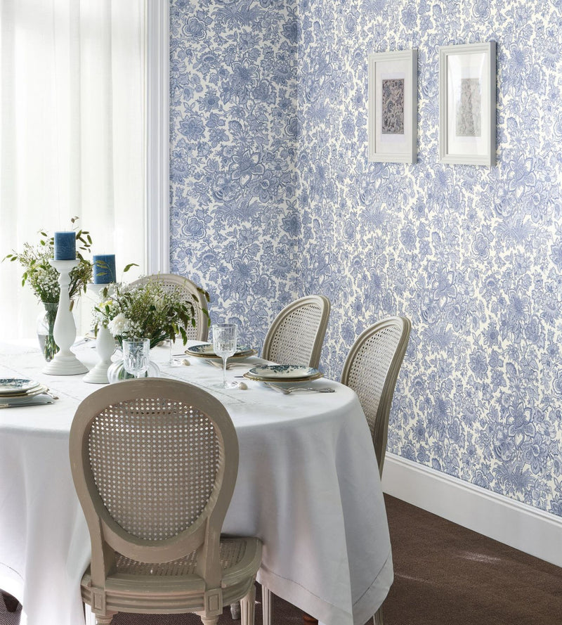 LBTJ87946252 Provence Les Belles Toiles De Jouy Wallpaper by Casadeco