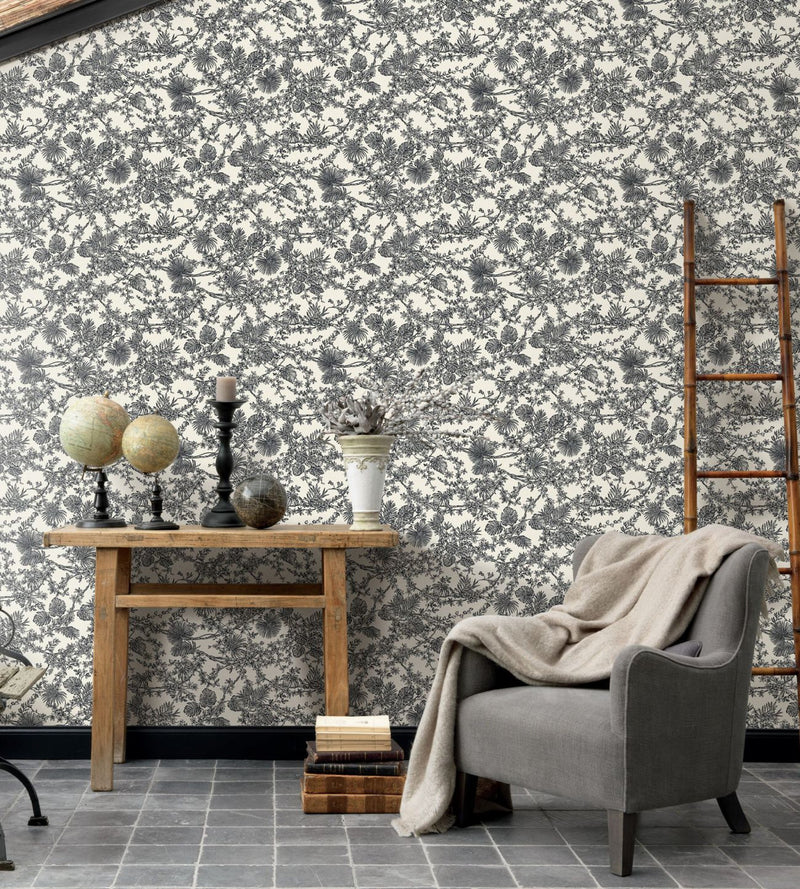 LBTJ87959620 Jardin Des Plantes Les Belles Toiles De Jouy Wallpaper by Casadeco