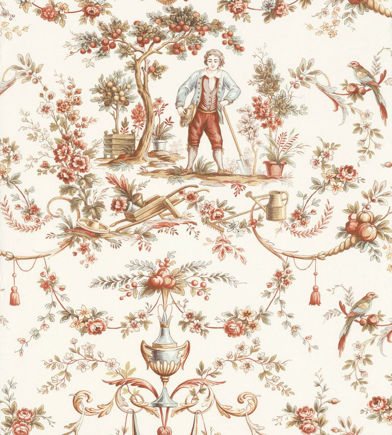 LBTJ87973476 L'Orangerie Les Belles Toiles De Jouy Wallpaper by Casadeco