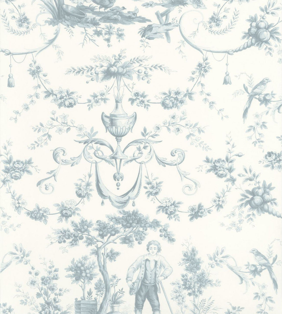 LBTJ87976322 L'Orangerie Les Belles Toiles De Jouy Wallpaper by Casadeco