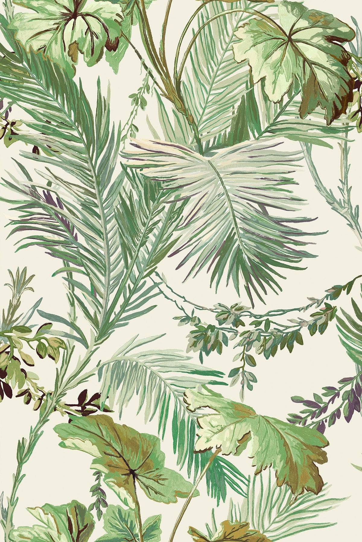 8800001 Vegetable White Metamorphosis Wallpaper by Coordonné