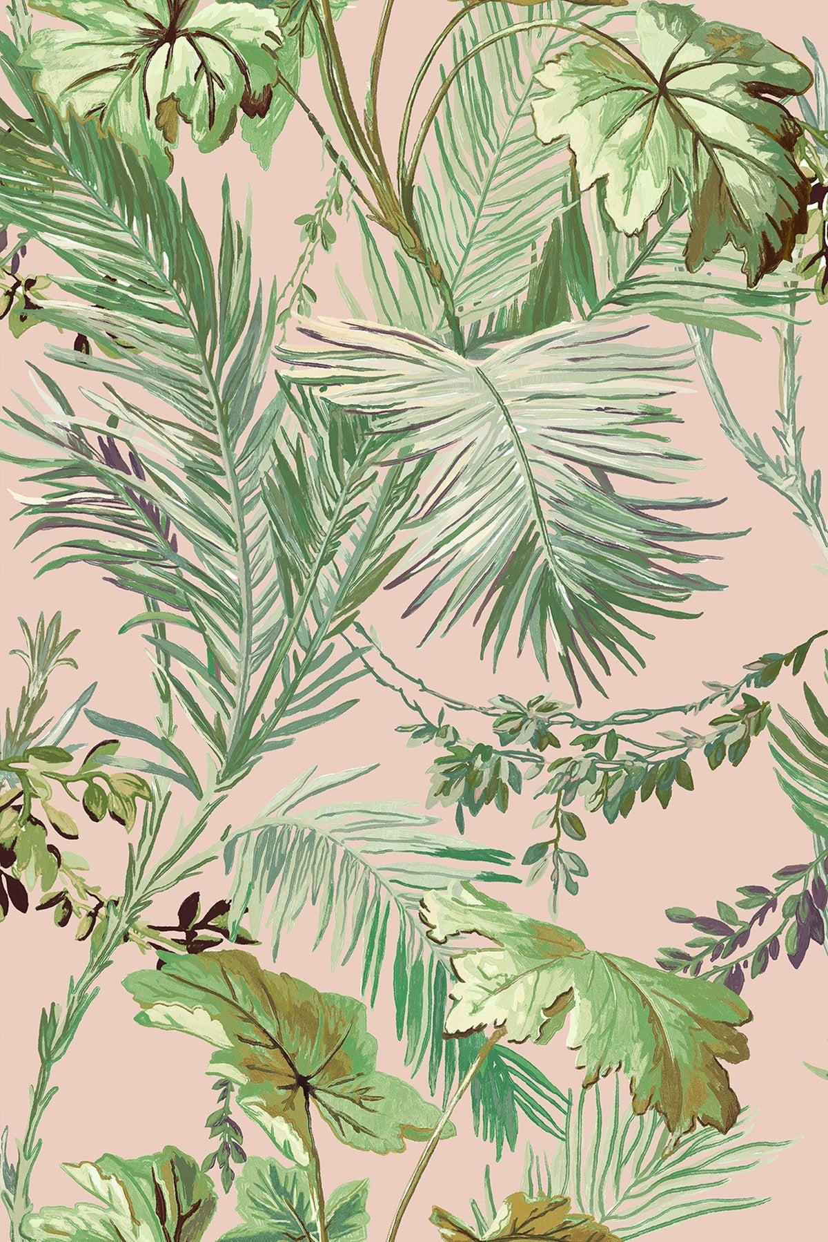 8800002 Vegetable Pink Metamorphosis Wallpaper by Coordonné