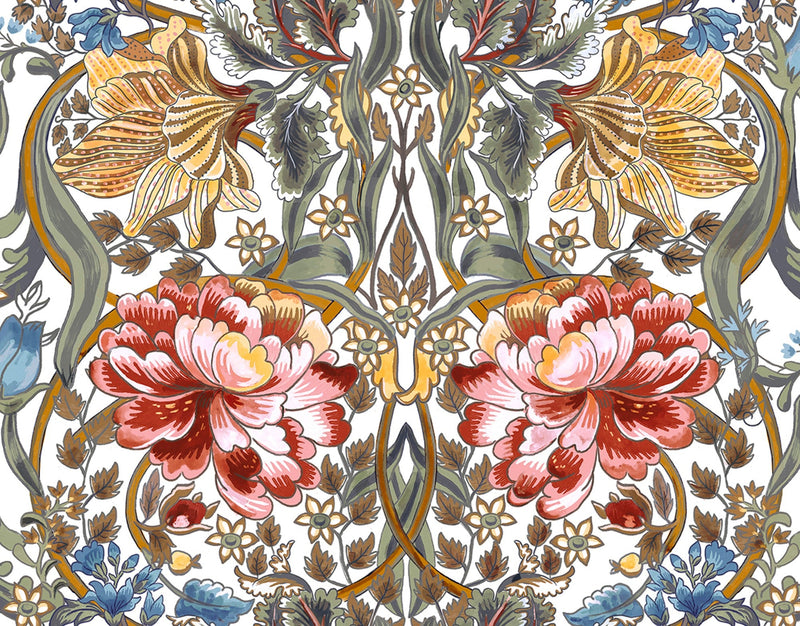 8800010 Belle-epoque White Metamorphosis Wallpaper by Coordonné