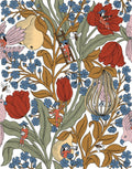 Neo-Belle-Epoque White Metamorphosis Wallpaper by Coordonné