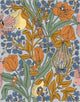 Neo-Belle-Epoque Blue Metamorphosis Wallpaper by Coordonné