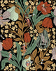 Neo-Belle-Epoque Black Metamorphosis Wallpaper by Coordonné