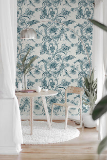 8800022 Mithology Blue Metamorphosis Wallpaper by Coordonné