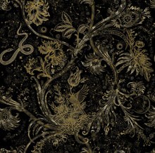 8800026 Neo-mithology Black Metamorphosis Wallpaper by Coordonné