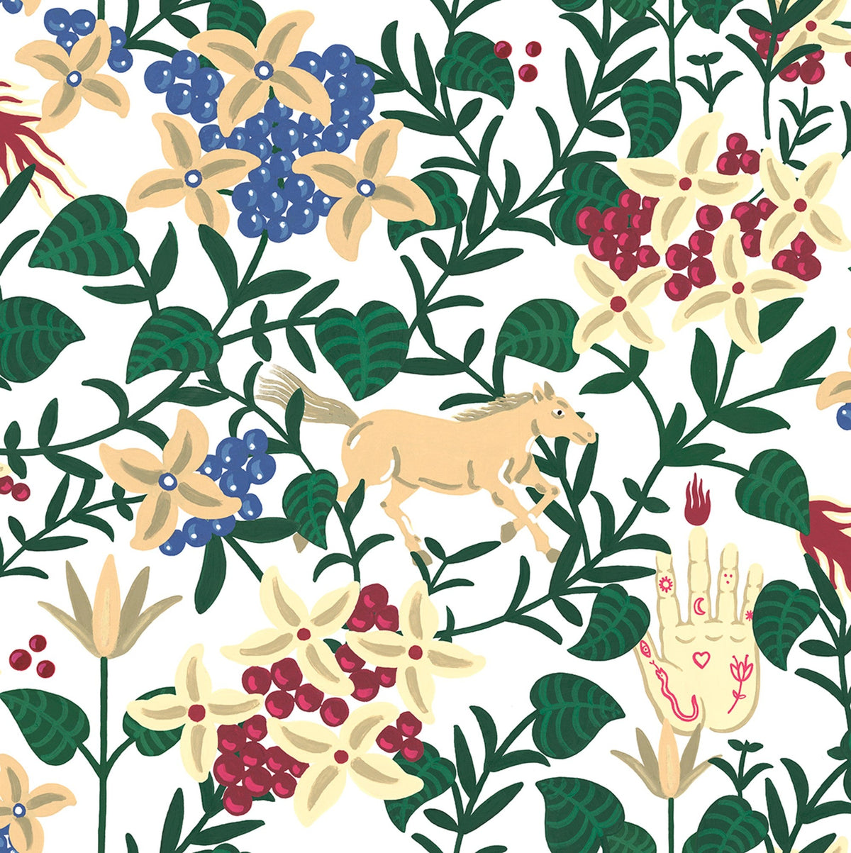 8800044 Neo-flowery White Metamorphosis Wallpaper by Coordonné