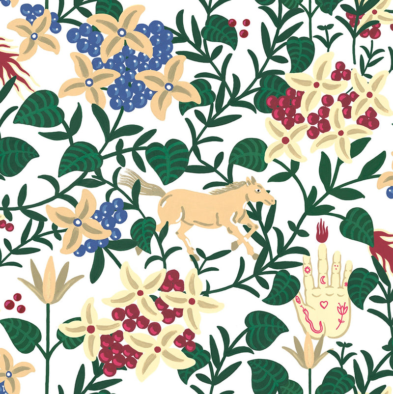 8800044 Neo-flowery White Metamorphosis Wallpaper by Coordonné