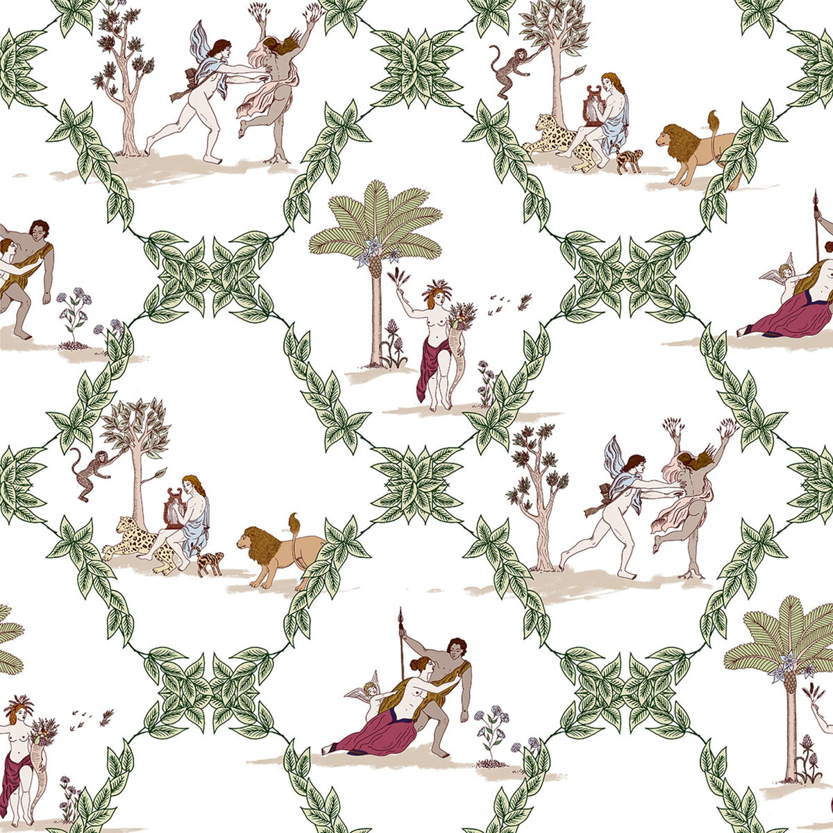 8800053 Neo-bucolic White Metamorphosis Wallpaper by Coordonné