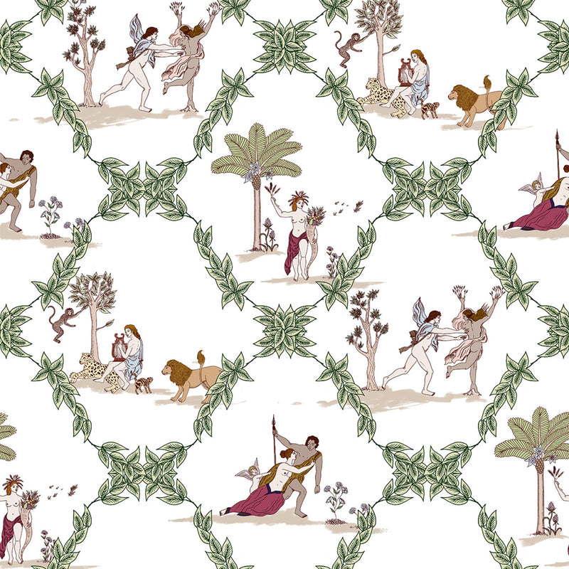 8800053 Neo-bucolic White Metamorphosis Wallpaper by Coordonné