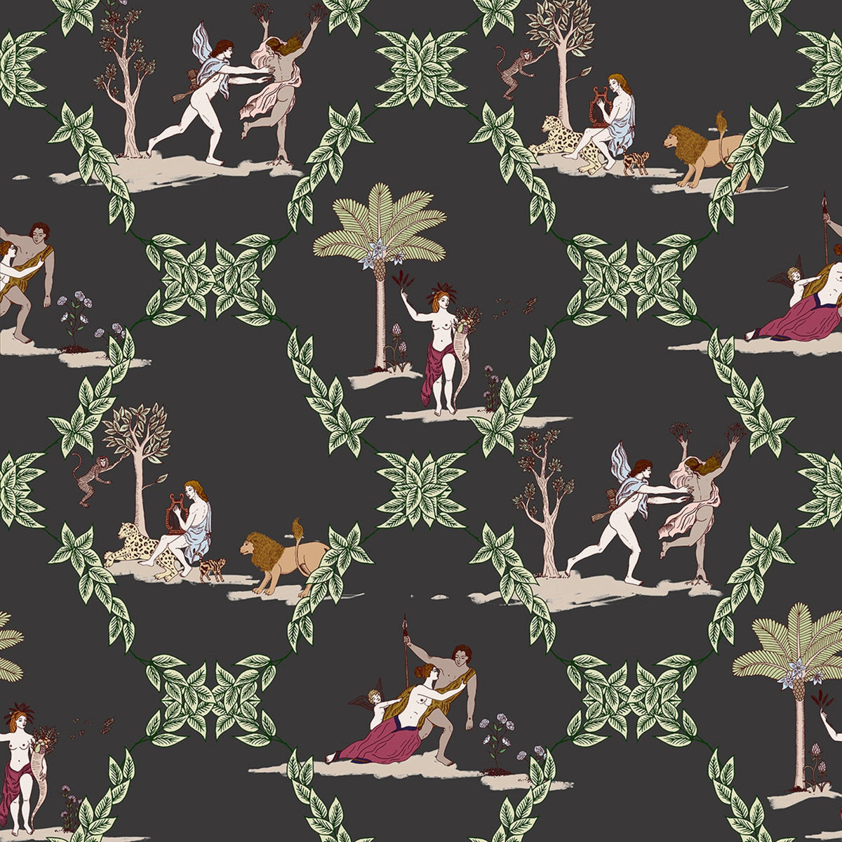 8800056 Neo-bucolic Black Metamorphosis Wallpaper by Coordonné